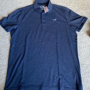 Hollister must have collection men’s large size polo, deep, bluish, gray color